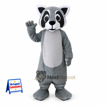 Raccoon Mascot Costume - Gray for Carnivals Raccoon Mascot Costume - Gray for Carnivals