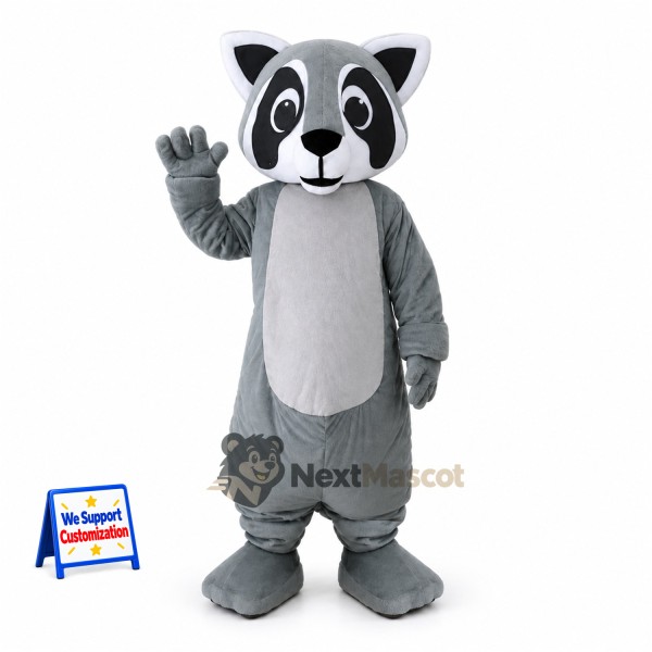 Raccoon Mascot Costume - Gray for Carnivals