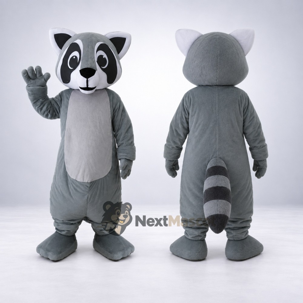 Raccoon Mascot Costume - Gray for Carnivals Raccoon Mascot Costume - Gray for Carnivals