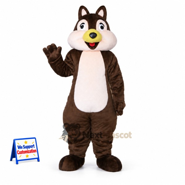 Chipmunk Mascot Costume - Brown for Parades