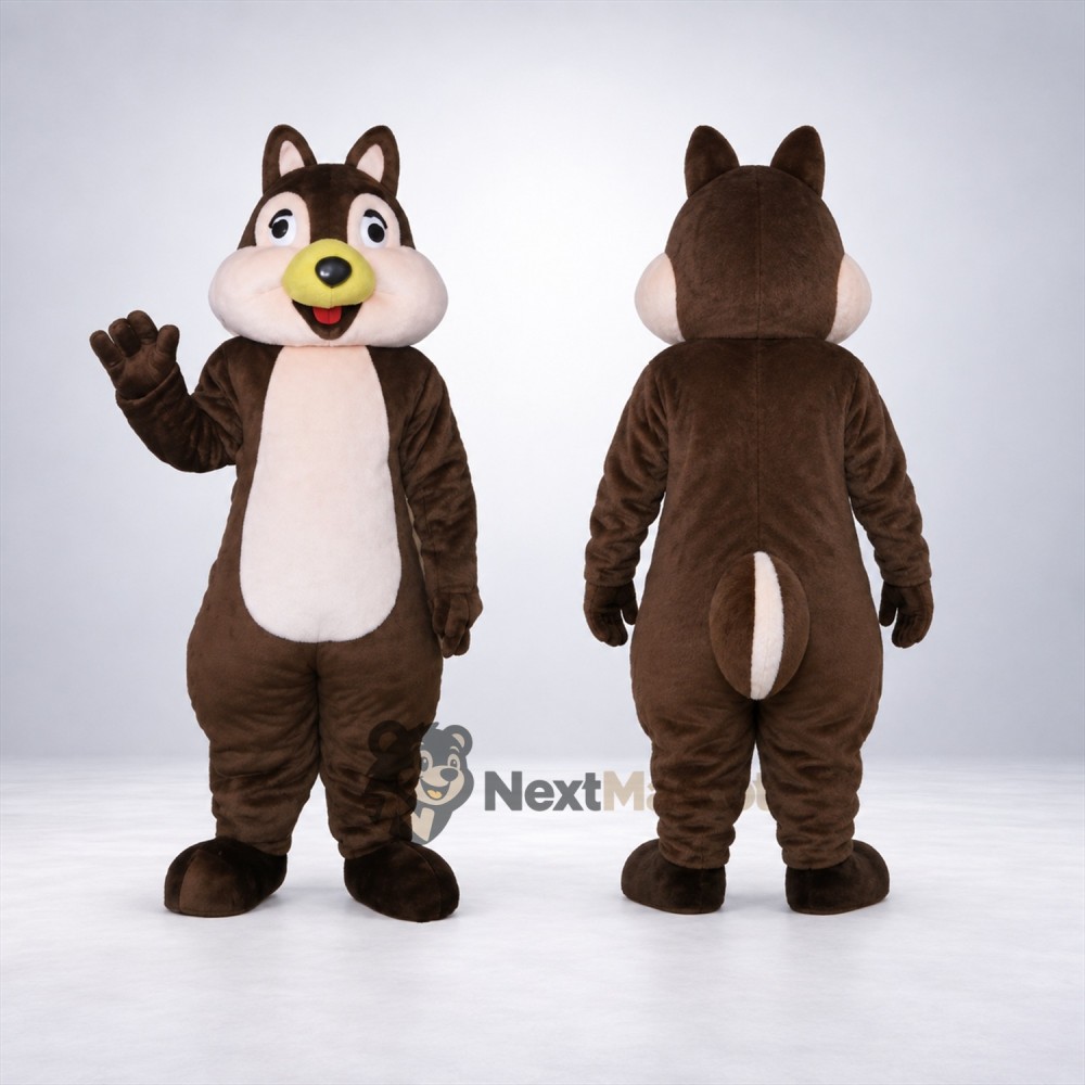 Chipmunk Mascot Costume - Brown for Parades Chipmunk Mascot Costume - Brown for Parades