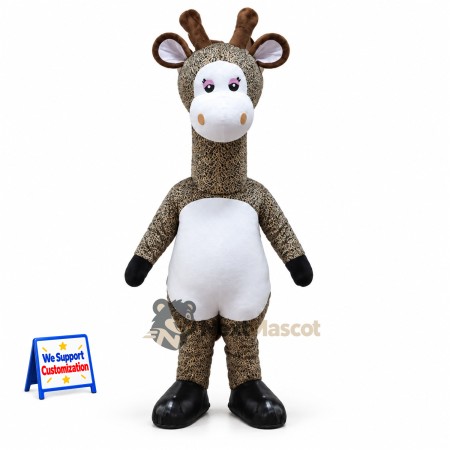 Giraffe Mascot Costume - Brown for Parades