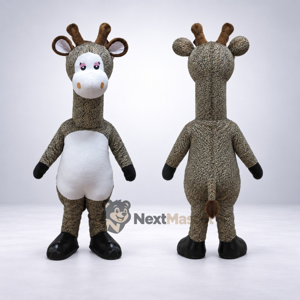 Giraffe Mascot Costume - Brown for Parades
