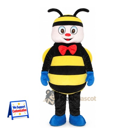 Bee Mascot Costume - Red Bow Tie Bee Mascot Costume - Red Bow Tie