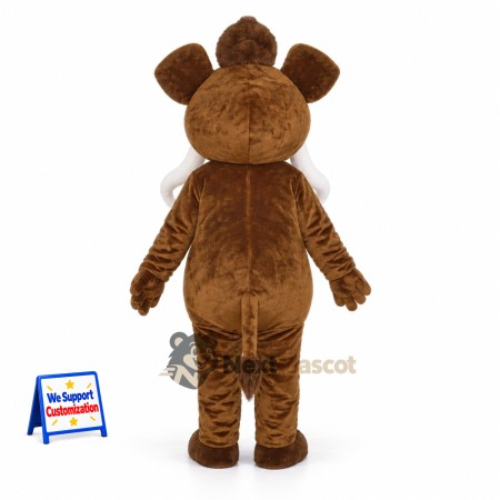 Mammoth Mascot Costume - Brown Mammoth Mascot Costume - Brown