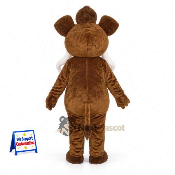 Mammoth Mascot Costume - Brown Mammoth Mascot Costume - Brown