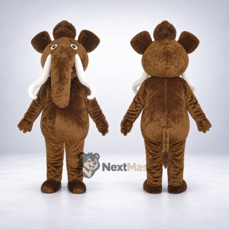 Mammoth Mascot Costume - Brown Mammoth Mascot Costume - Brown