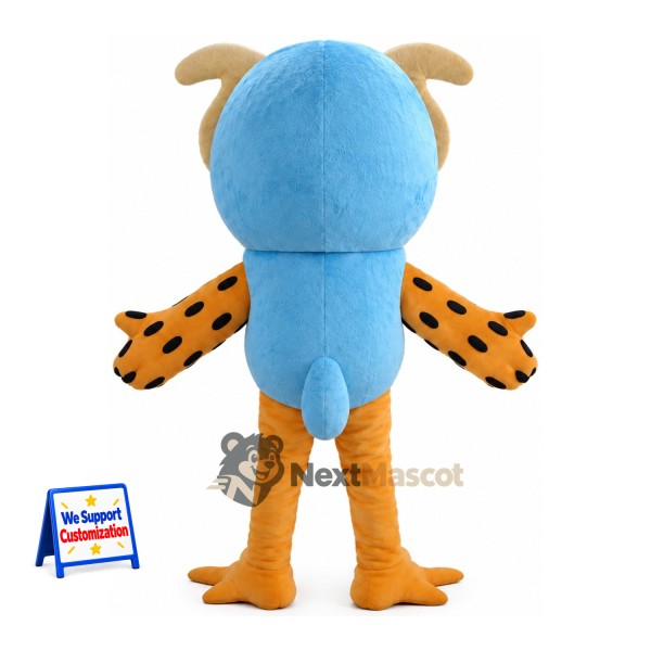 Owl Mascot Costume - Blue for School Events Owl Mascot Costume - Blue for School Events
