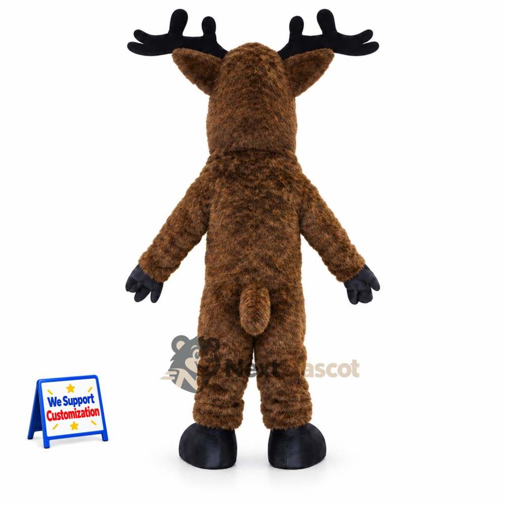 Moose Mascot Costume - Brown for Fairs Moose Mascot Costume - Brown for Fairs