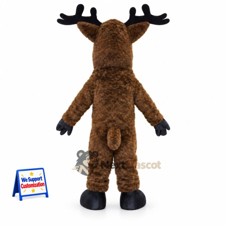 Moose Mascot Costume - Brown for Fairs Moose Mascot Costume - Brown for Fairs