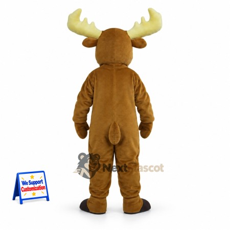 Moose Mascot Costume - Brown for Celebrations Moose Mascot Costume - Brown for Celebrations