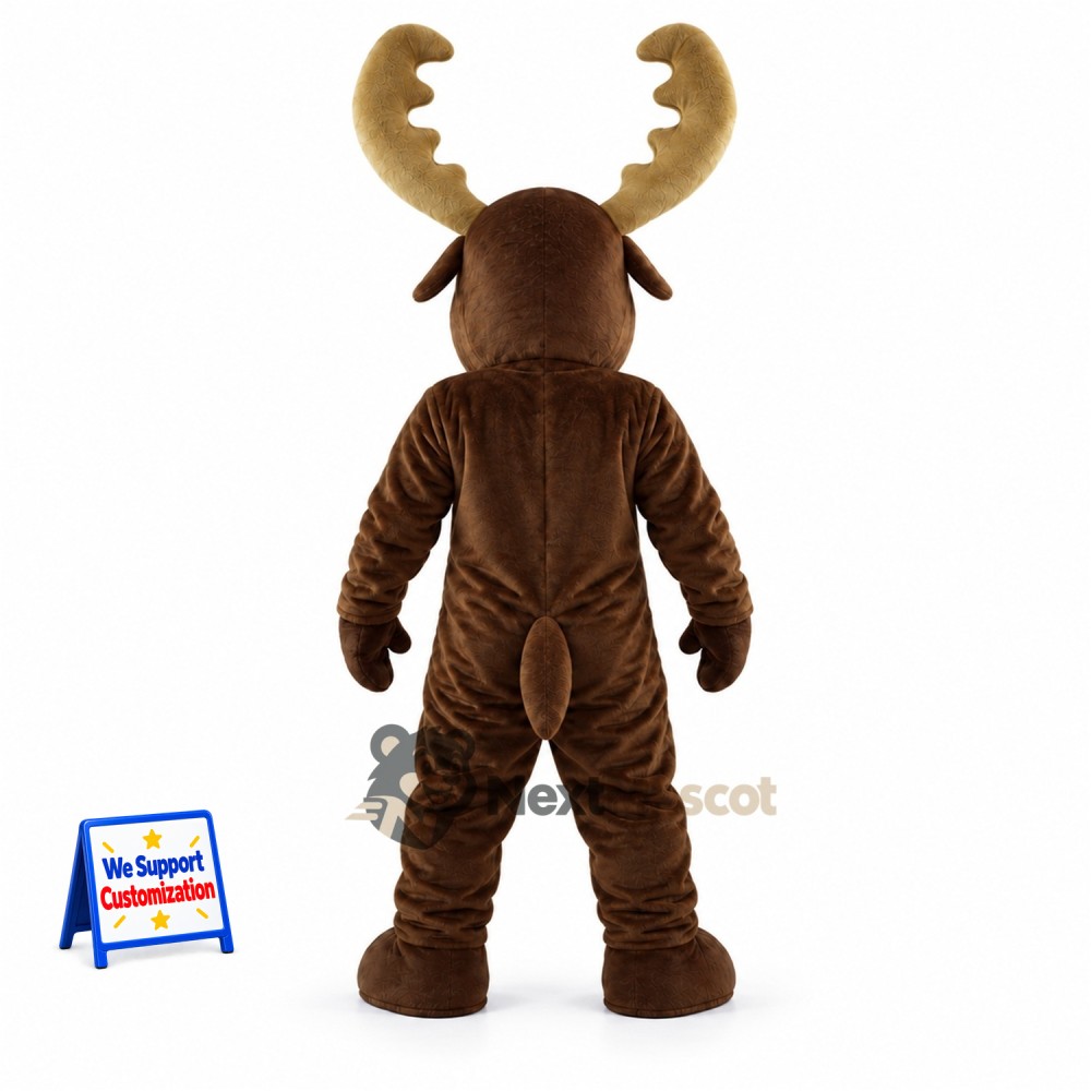 Moose Mascot Costume - Brown for Fan Events Moose Mascot Costume - Brown for Fan Events