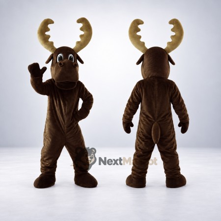 Moose Mascot Costume - Brown for Fan Events Moose Mascot Costume - Brown for Fan Events