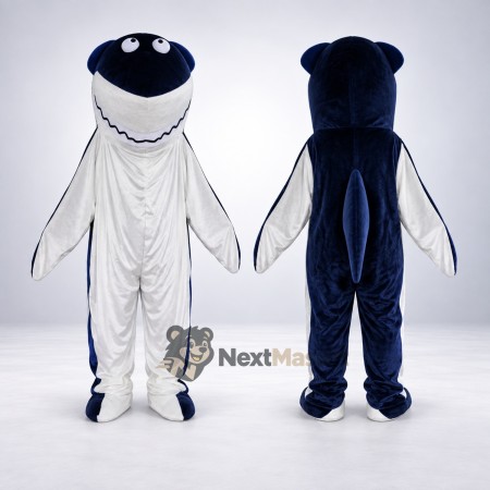 Shark Mascot Costume - Blue for Ocean Festivals Shark Mascot Costume - Blue for Ocean Festivals