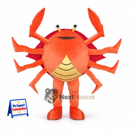 Crab Mascot Costume - Orange Crab Mascot Costume - Orange