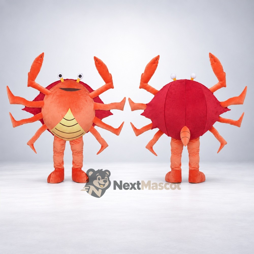 Crab Mascot Costume - Orange Crab Mascot Costume - Orange