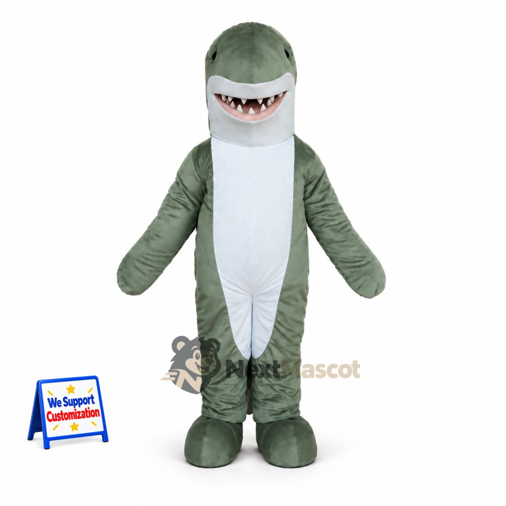 Shark Mascot Costume - Green Shark Mascot Costume - Green