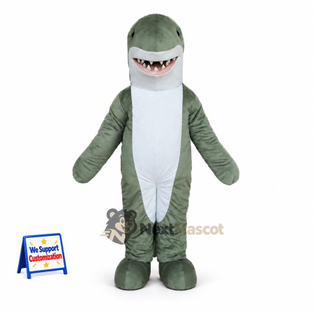 Shark Mascot Costume - Green Shark Mascot Costume - Green
