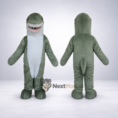 Shark Mascot Costume - Green Shark Mascot Costume - Green
