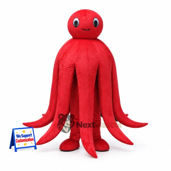 Octopus Mascot Costume - Red