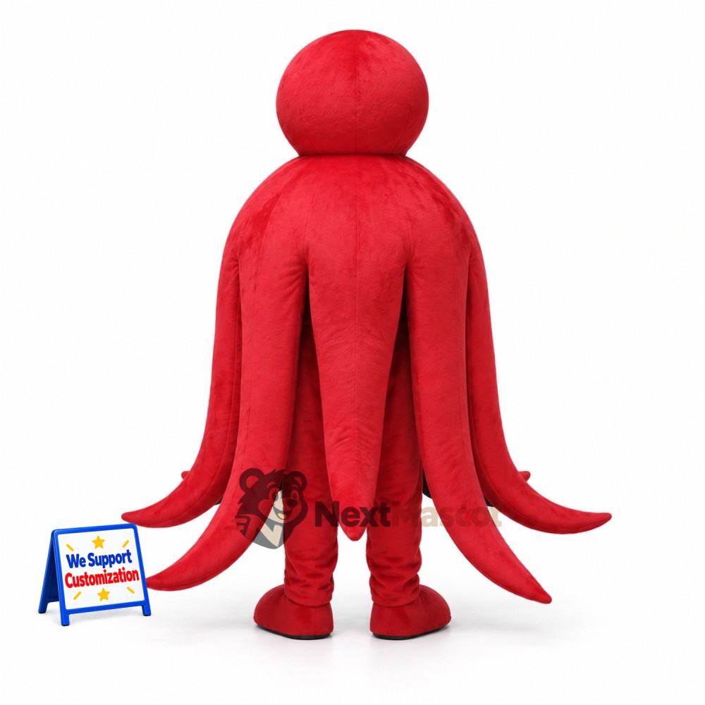 Octopus Mascot Costume - Red Octopus Mascot Costume - Red