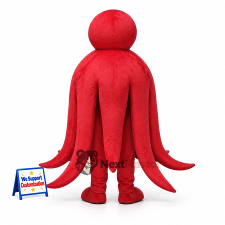 Octopus Mascot Costume - Red Octopus Mascot Costume - Red