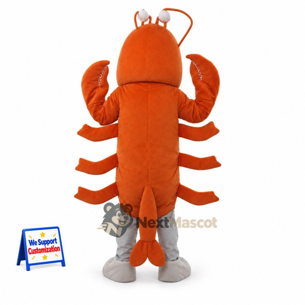 Lobster Mascot Costume - Orange for Ocean Events Lobster Mascot Costume - Orange for Ocean Events