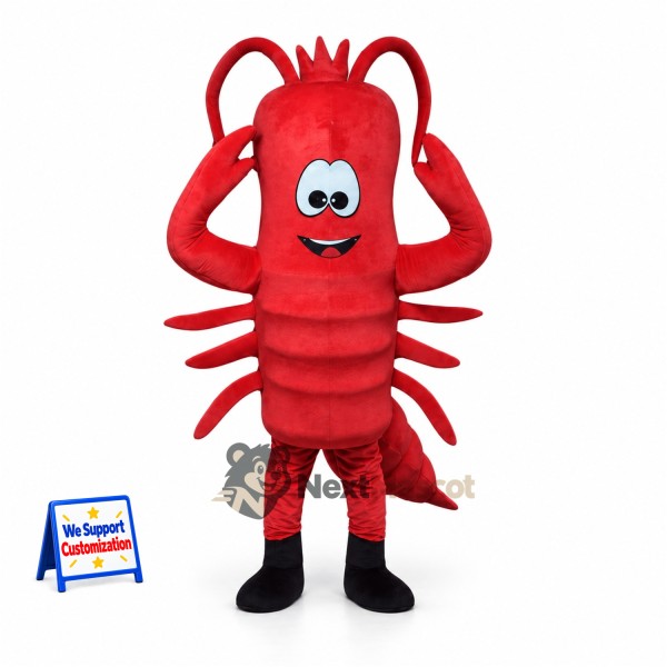Lobster Mascot Costume - Red for Ocean Parades