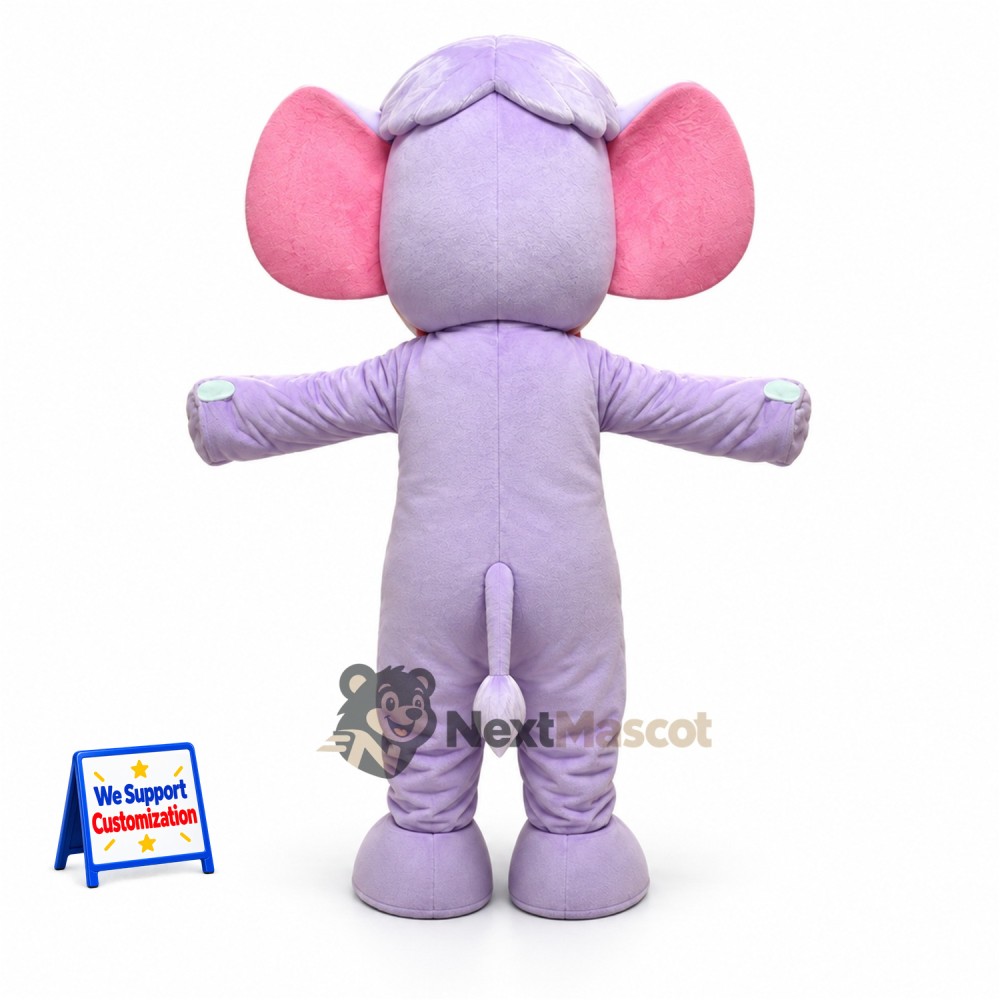 Elephant Mascot Costume - Purple Elephant Mascot Costume - Purple