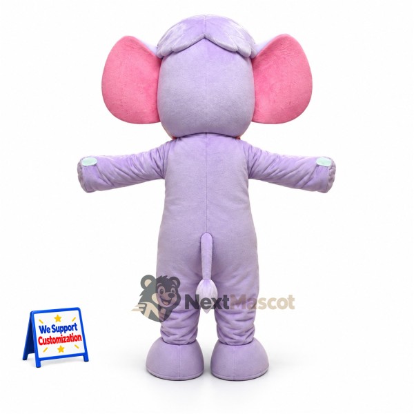 Elephant Mascot Costume - Purple Elephant Mascot Costume - Purple