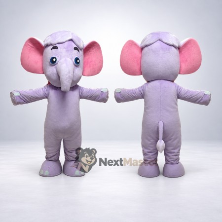 Elephant Mascot Costume - Purple Elephant Mascot Costume - Purple