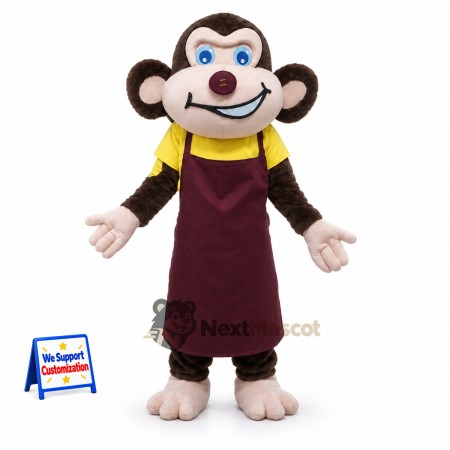 Monkey Mascot Costume - Apron Monkey Mascot Costume - Apron