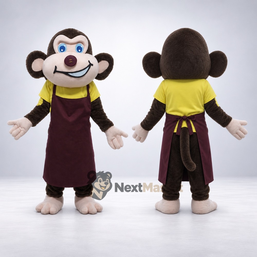 Monkey Mascot Costume - Apron Monkey Mascot Costume - Apron