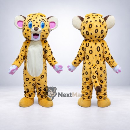 Leopard Mascot Costume - Yellow for Parades Leopard Mascot Costume - Yellow for Parades