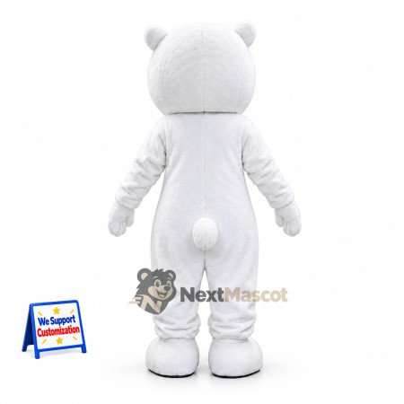 Bear Mascot Costume - White for Promotions Bear Mascot Costume - White for Promotions