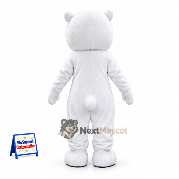 Bear Mascot Costume - White for Promotions Bear Mascot Costume - White for Promotions