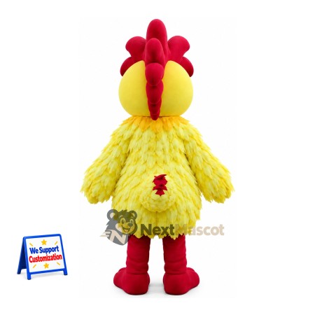 Rooster Mascot Costume - Yellow for Birthday Parties