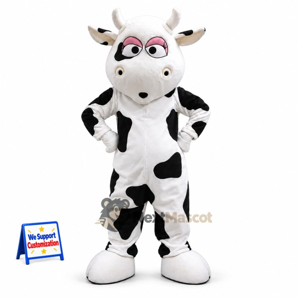 Cow Mascot Costume - Spotted for Charity Events