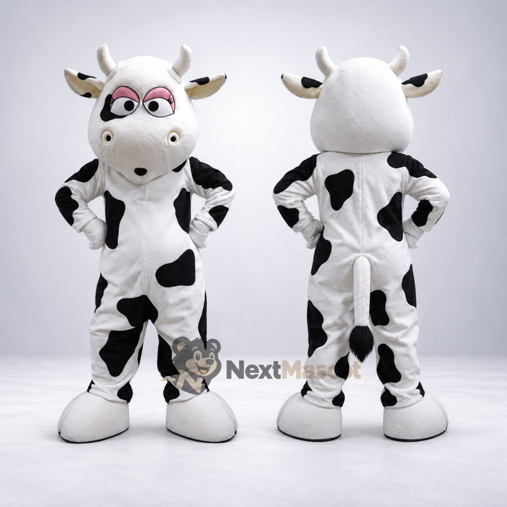 Cow Mascot Costume - Spotted for Charity Events Cow Mascot Costume - Spotted for Charity Events