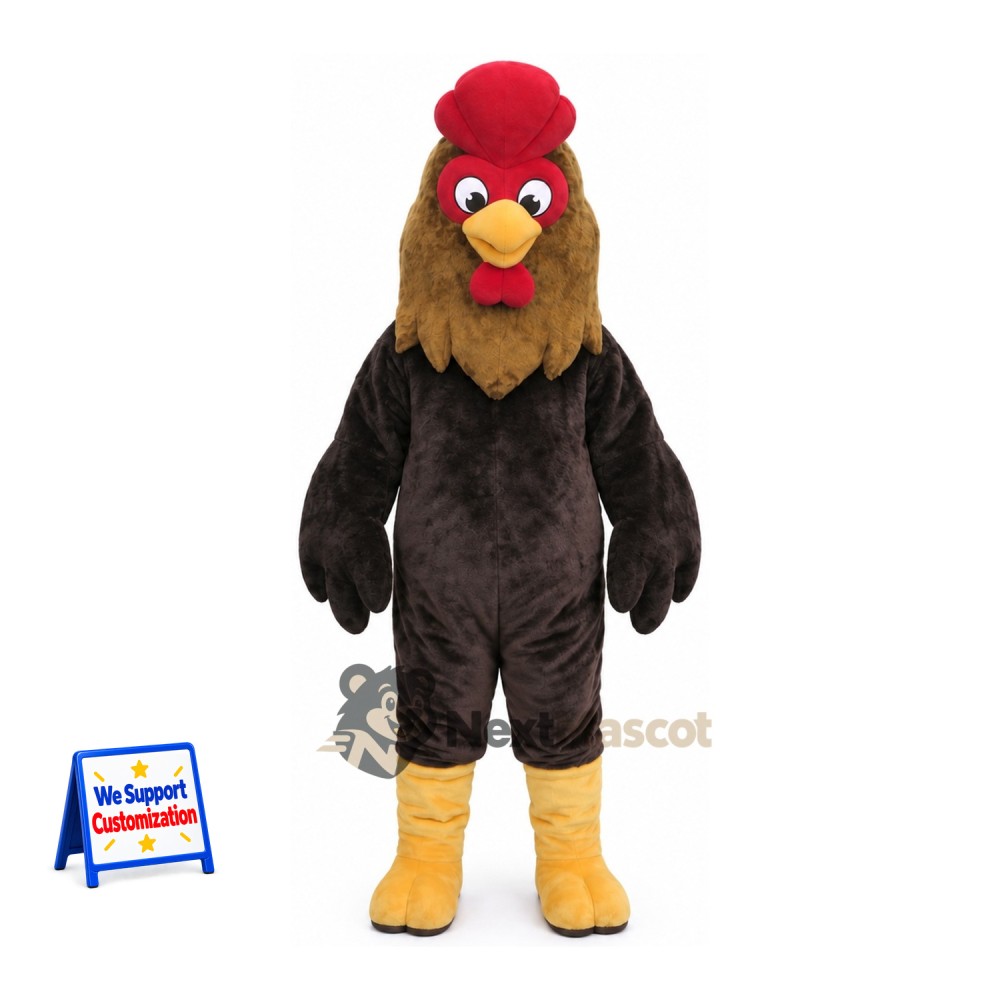 Rooster Mascot Costume - Brown Rooster Mascot Costume - Brown