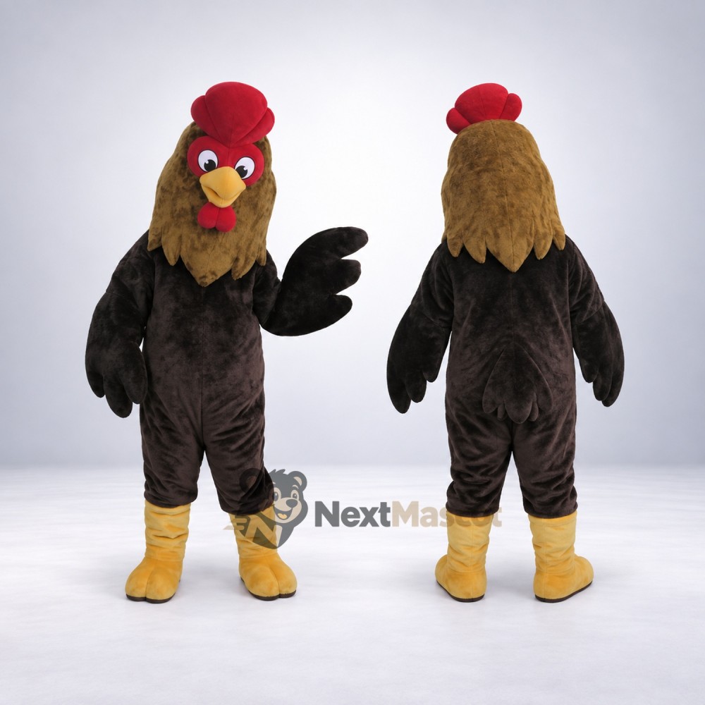 Rooster Mascot Costume - Brown Rooster Mascot Costume - Brown