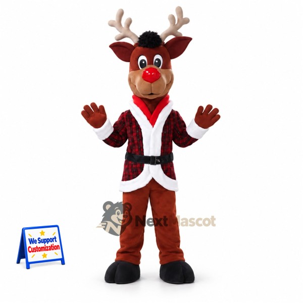 Reindeer Mascot Costume - Christmas Theme for Christmas Parades