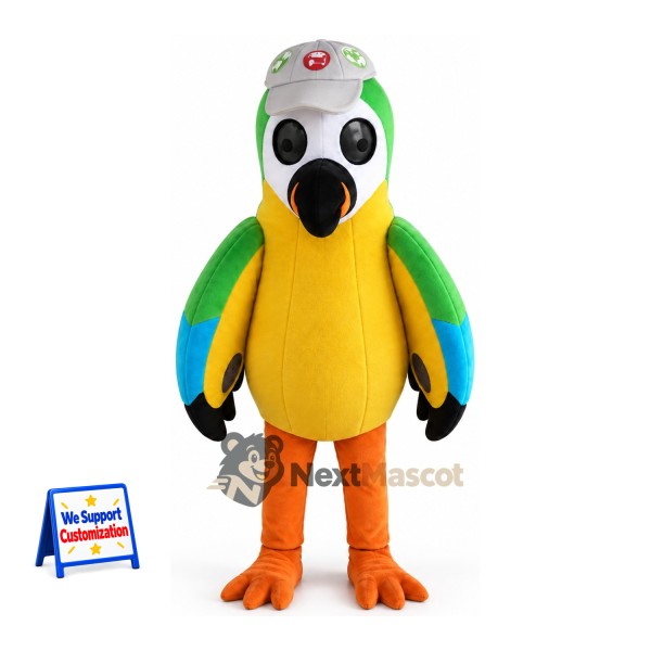 Parrot Mascot Costume - Green for Birthday Parties