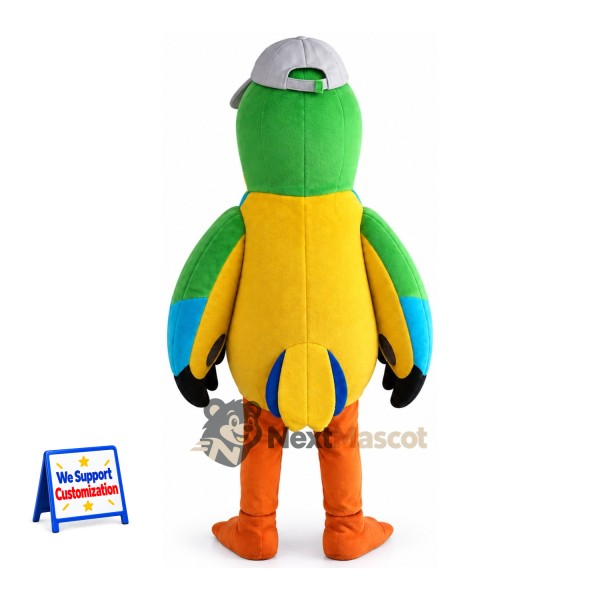 Parrot Mascot Costume - Green for Birthday Parties Parrot Mascot Costume - Green for Birthday Parties