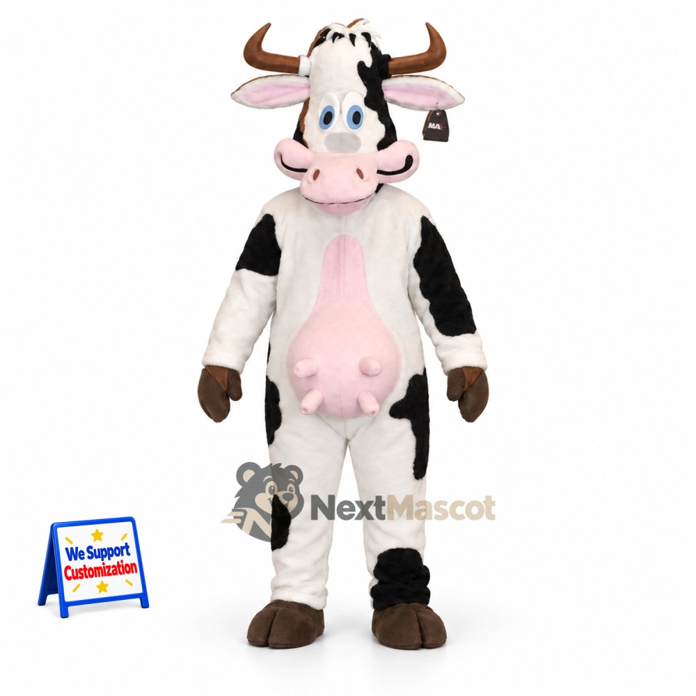 Cow Mascot Costume - Spotted for Youth Events Cow Mascot Costume - Spotted for Youth Events