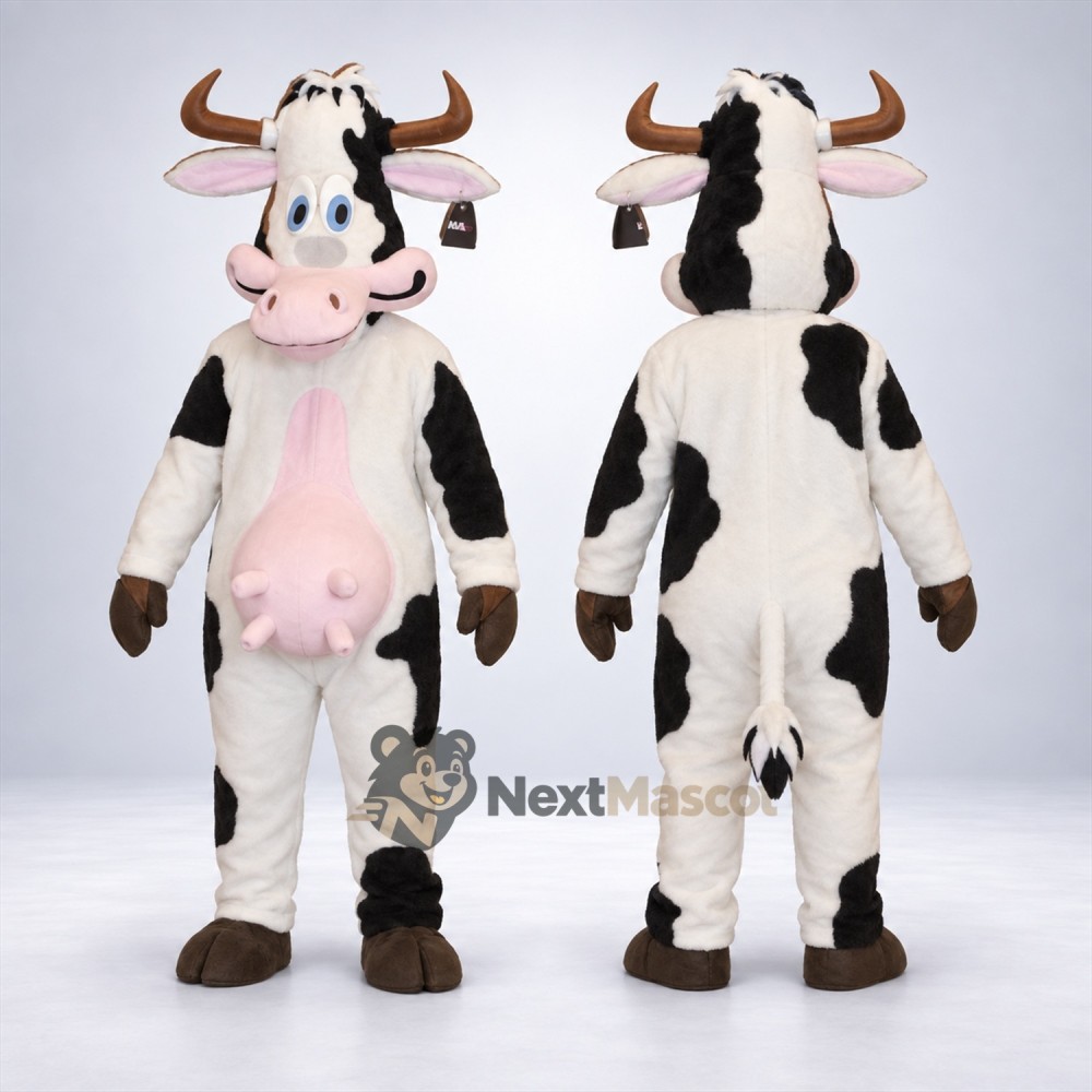 Cow Mascot Costume - Spotted for Youth Events Cow Mascot Costume - Spotted for Youth Events