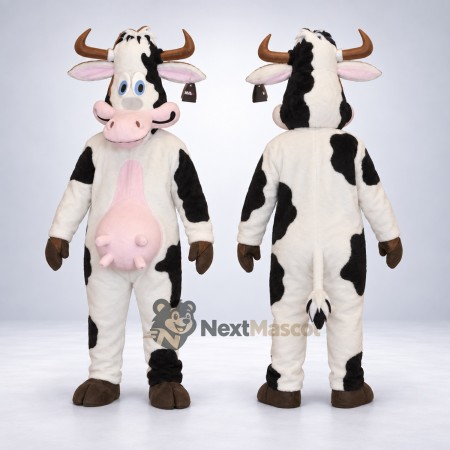 Cow Mascot Costume - Spotted for Youth Events Cow Mascot Costume - Spotted for Youth Events