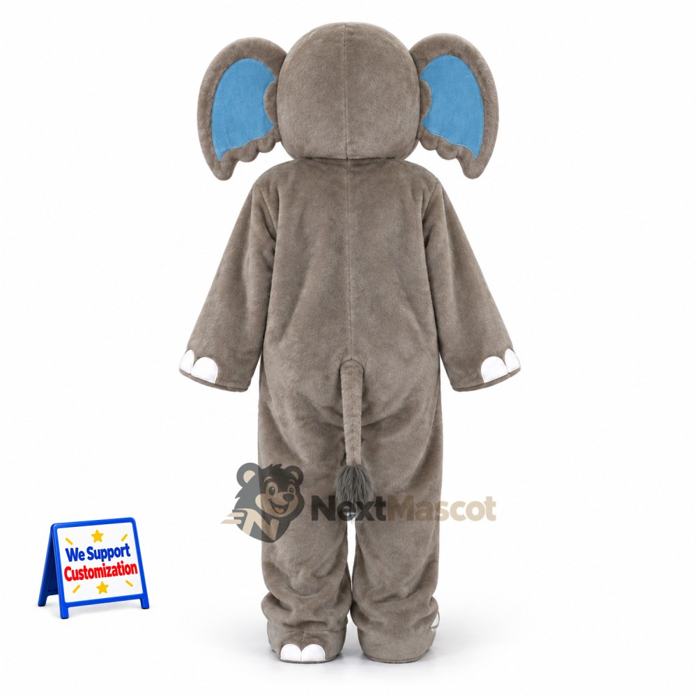 Elephant Mascot Costume - Gray for Fan Events