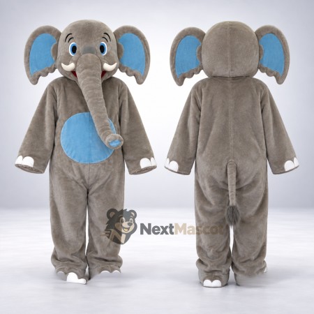 Elephant Mascot Costume - Gray for Fan Events