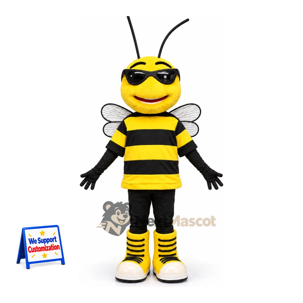 Bee Mascot Costume - Sunglasses for Pollinator Events Bee Mascot Costume - Sunglasses for Pollinator Events